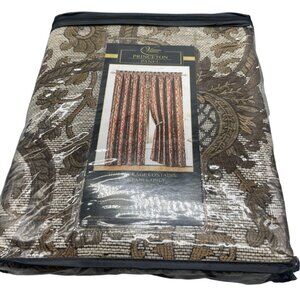 victoria classics princeton panel one panel floral beige gold 40x84" READ NEW